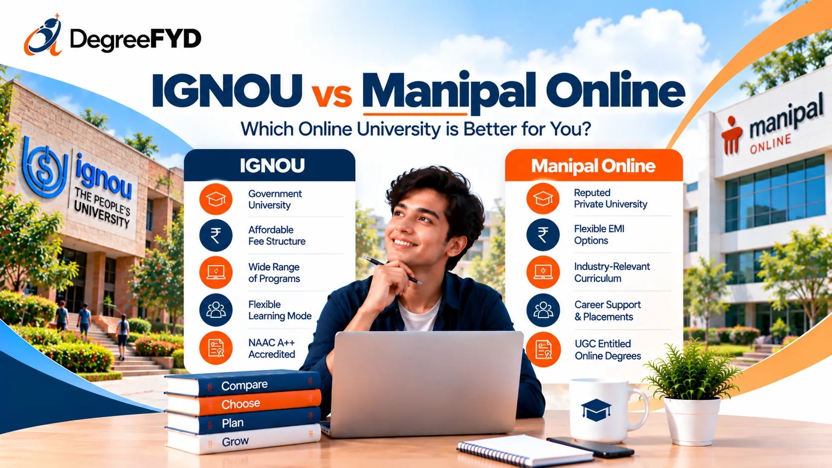 IGNOU vs Manipal Online