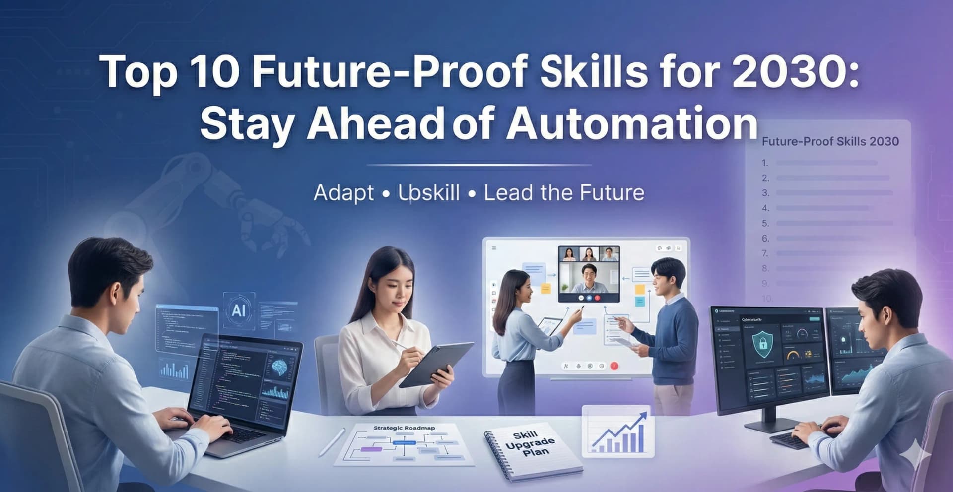 Top 10 Future-Proof Skills for 2030: Stay Ahead of Automation