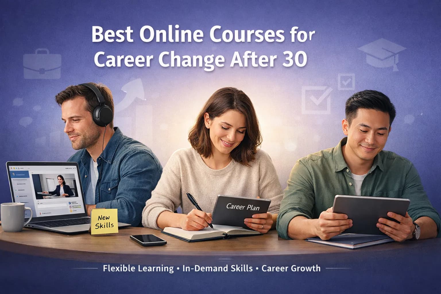 Best Online Courses for Career Change After 30