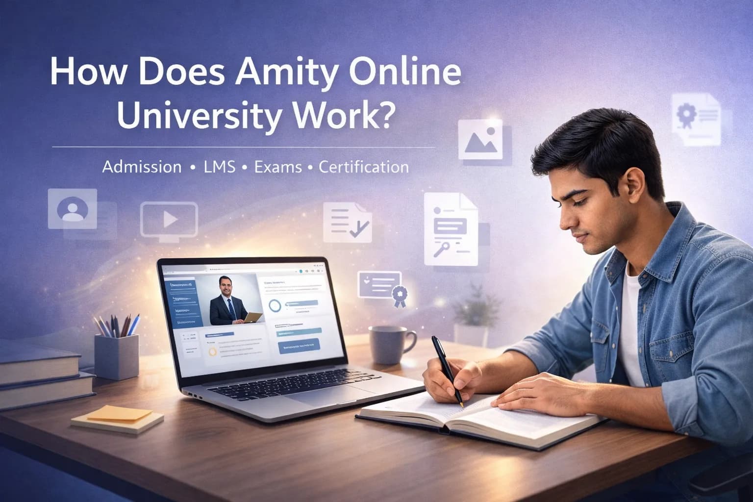 How Does Amity Online University Work?