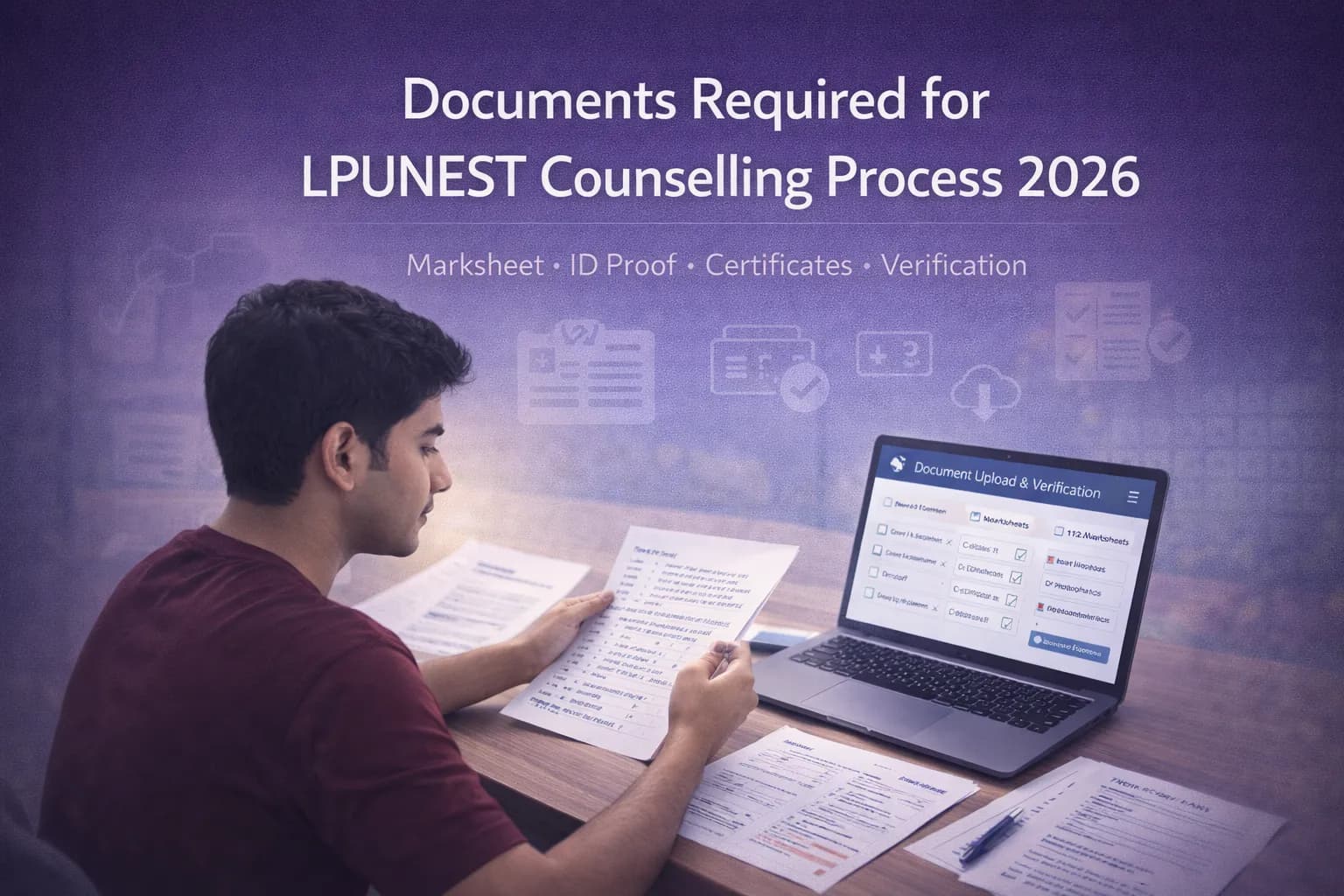Documents Required for LPUNEST Counselling Process 2026