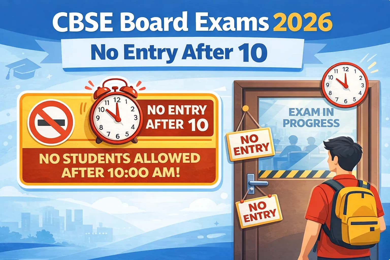 CBSE Board Exams 2026: No Entry After 10 AM Check Full Day Schedule here
