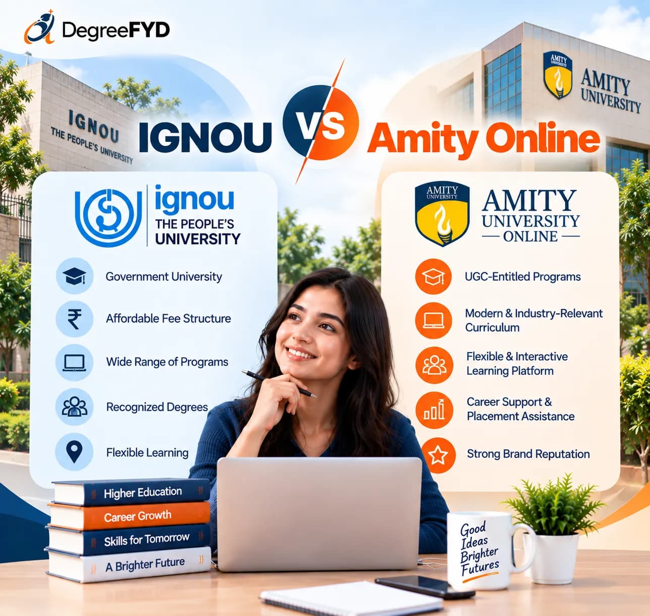 IGNOU vs Amity Online