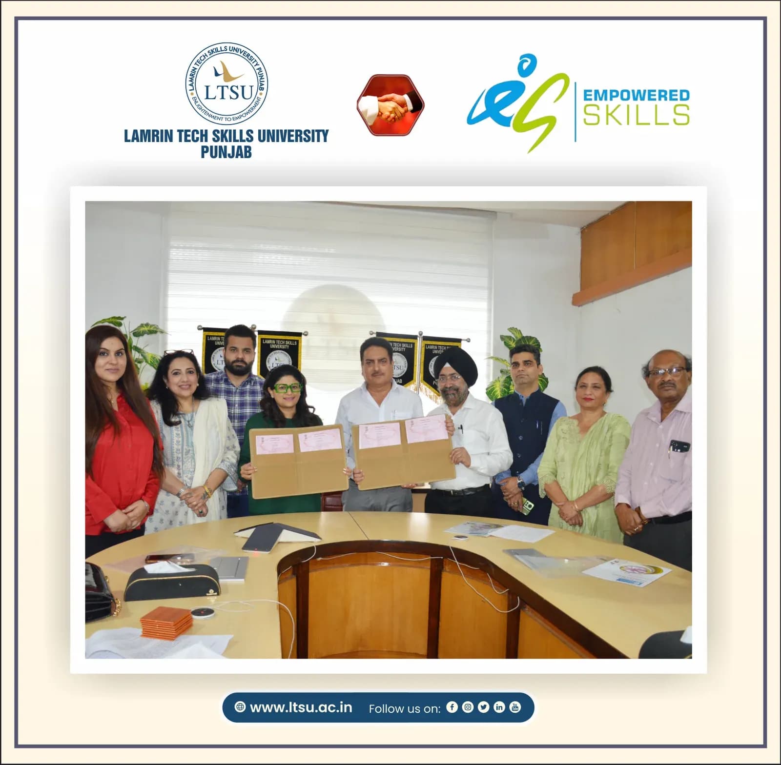 Lamrin Tech Skills University MOU