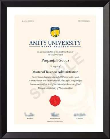 AUMP Degree Certificate