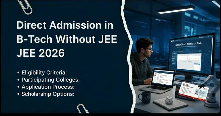 Direct Admission in B.Tech Without JEE 2026
