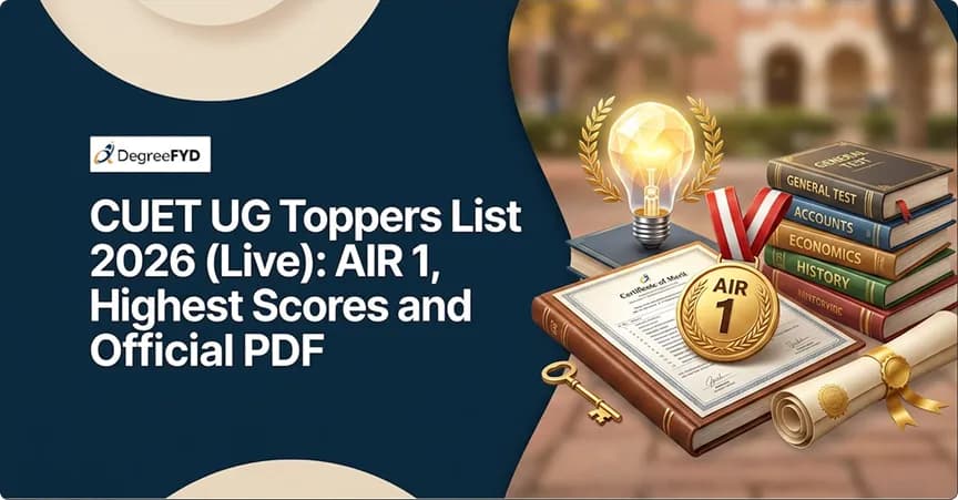 CUET UG Toppers List 2026 (Live): AIR 1, Highest Scores and Official PDF