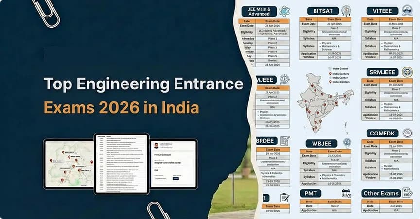 Top Engineering Entrance Exams 2026 in India