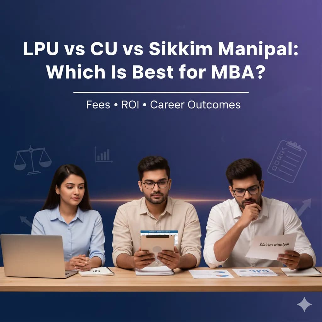 LPU vs CU Vs Sikkim Manipal : Which is Best for MBA
