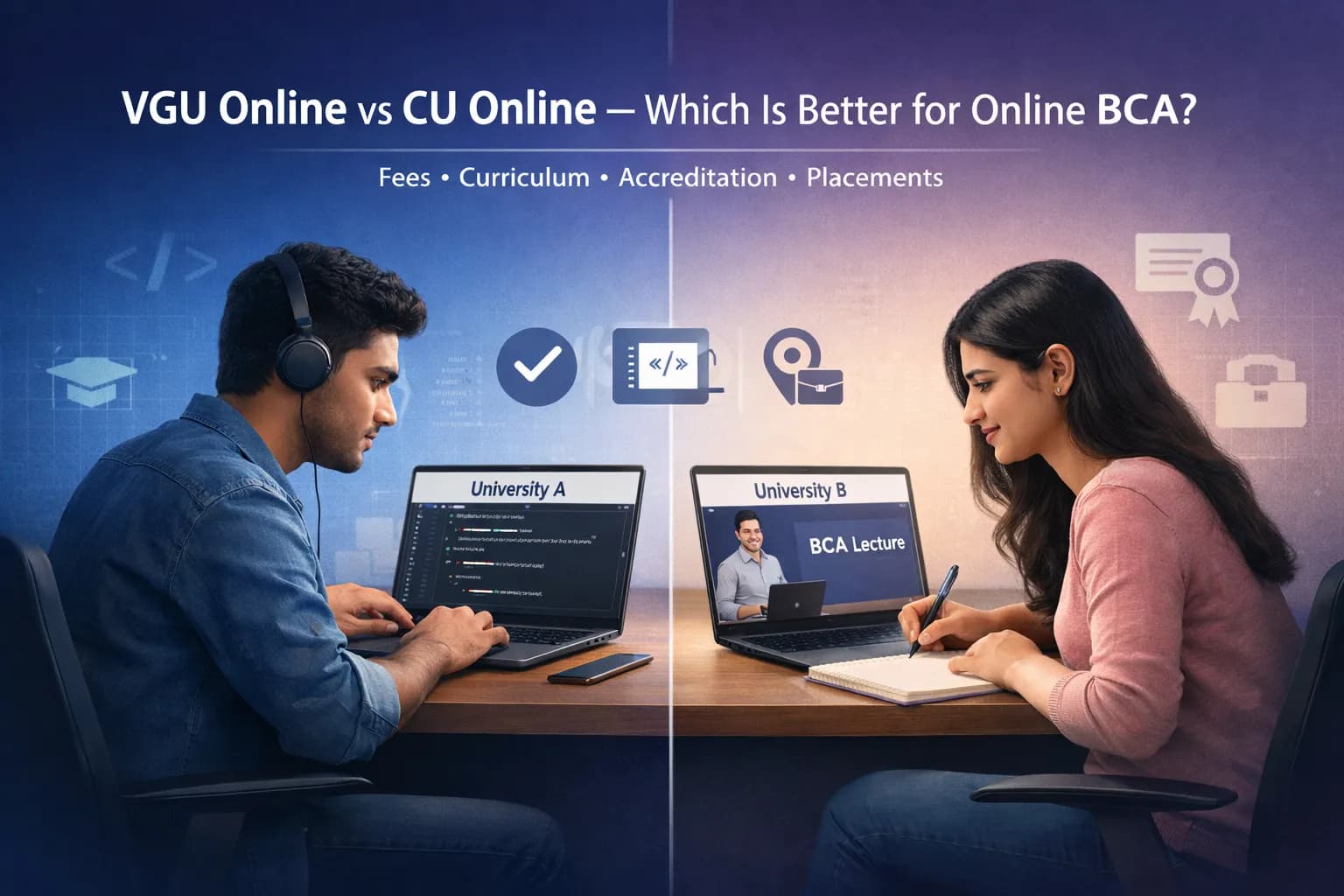 VGU Online vs CU Online — Which Is Better for Online BCA?