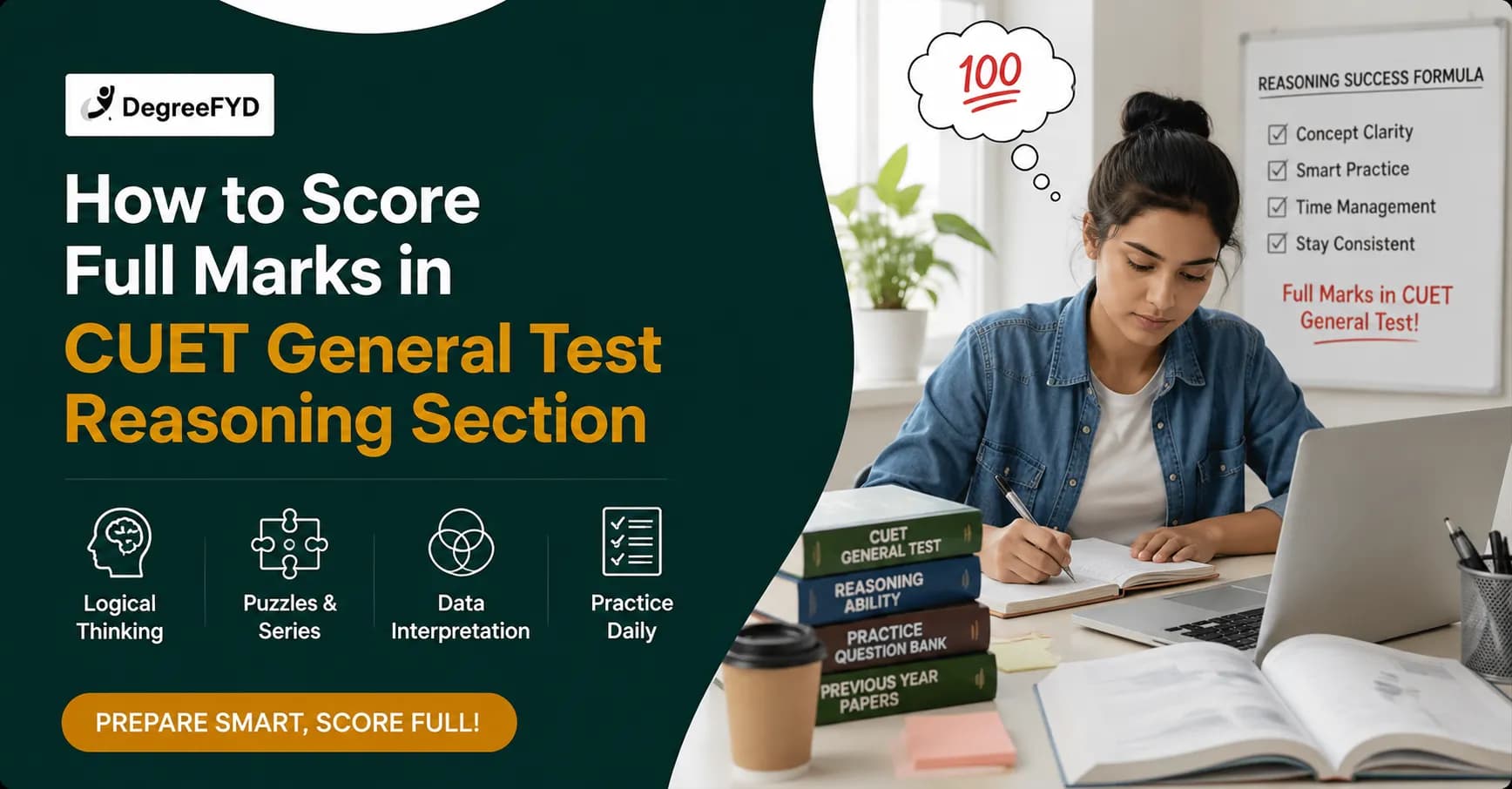 How to Score Full Marks in CUET General Test Reasoning Section