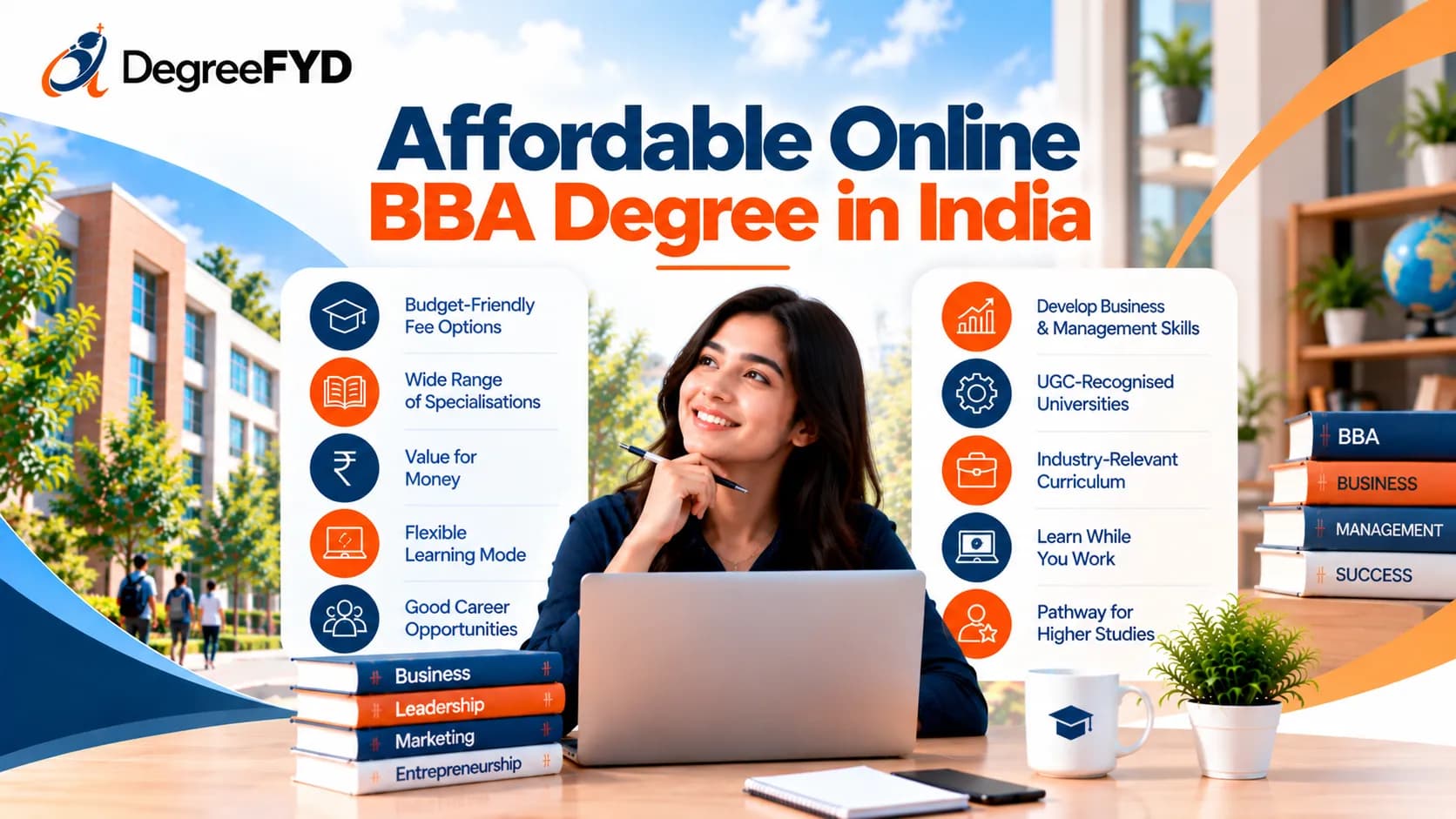 Affordable Online BBA Degree in India