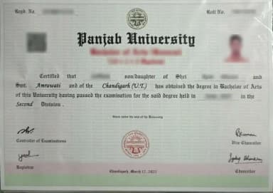 GGSCW Degree Certificate